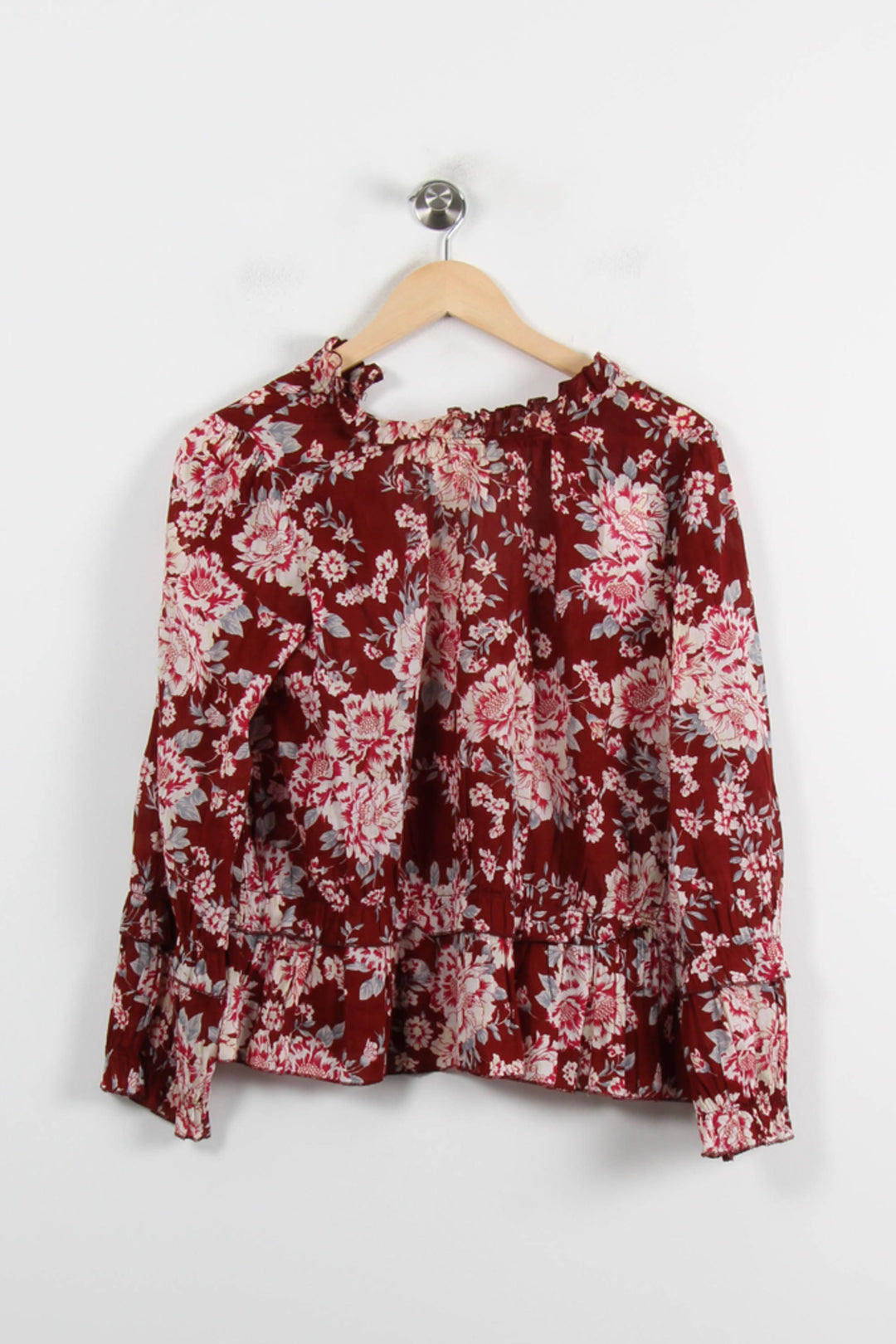 Blouse Bordeau et Blanche - Taille M/38 de la marque Petite Mendigote | PARAD70138 - Vendu par Paradigme - Image 4