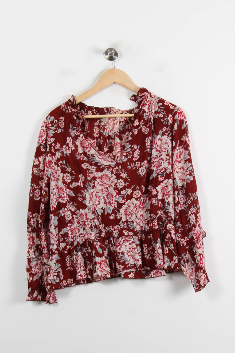Blouse Bordeau et Blanche - Taille M/38 de la marque Petite Mendigote | PARAD70138 - Vendu par Paradigme - Image 2
