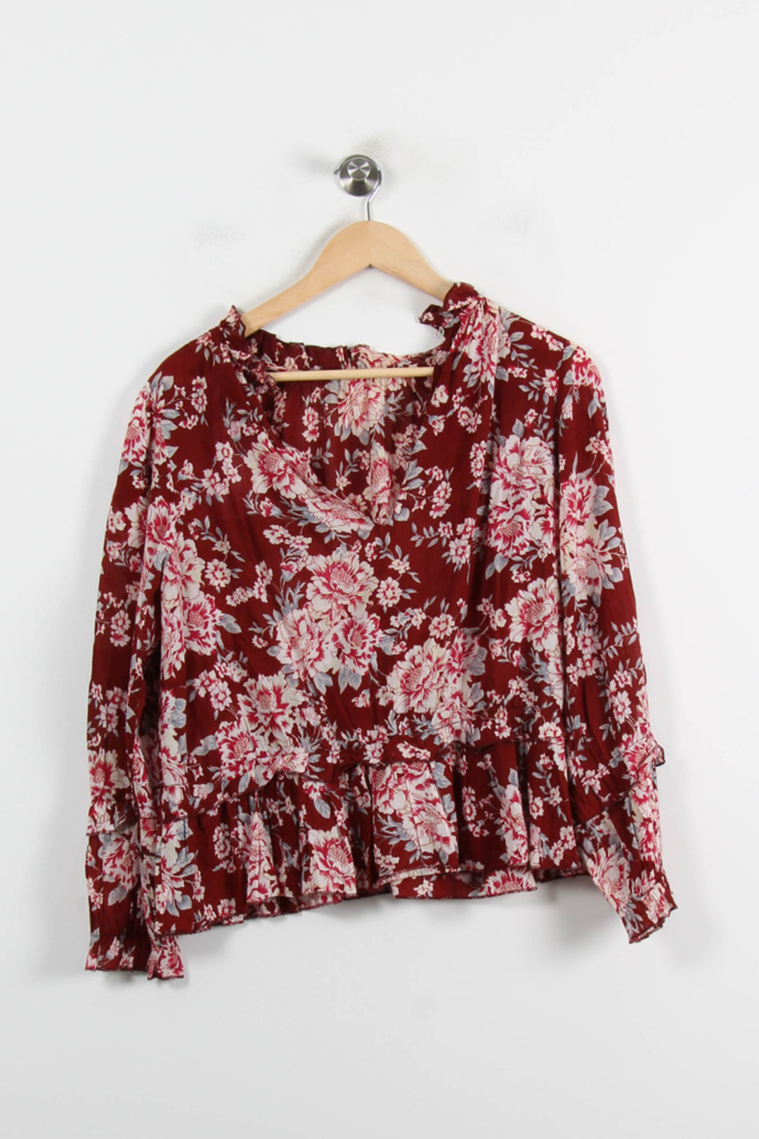 Blouse Bordeau et Blanche - Taille M/38 de la marque Petite Mendigote | PARAD70138 - Vendu par Paradigme - Image 2