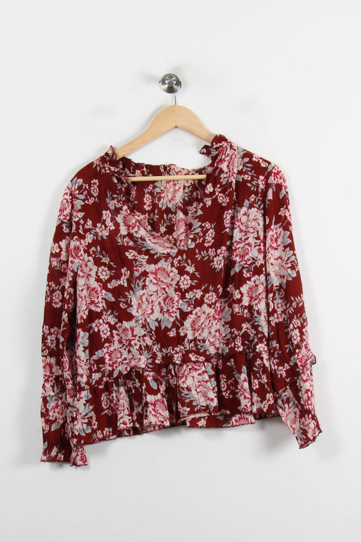 Blouse Bordeau et Blanche - Taille M/38 de la marque Petite Mendigote | PARAD70138 - Vendu par Paradigme - Image 2