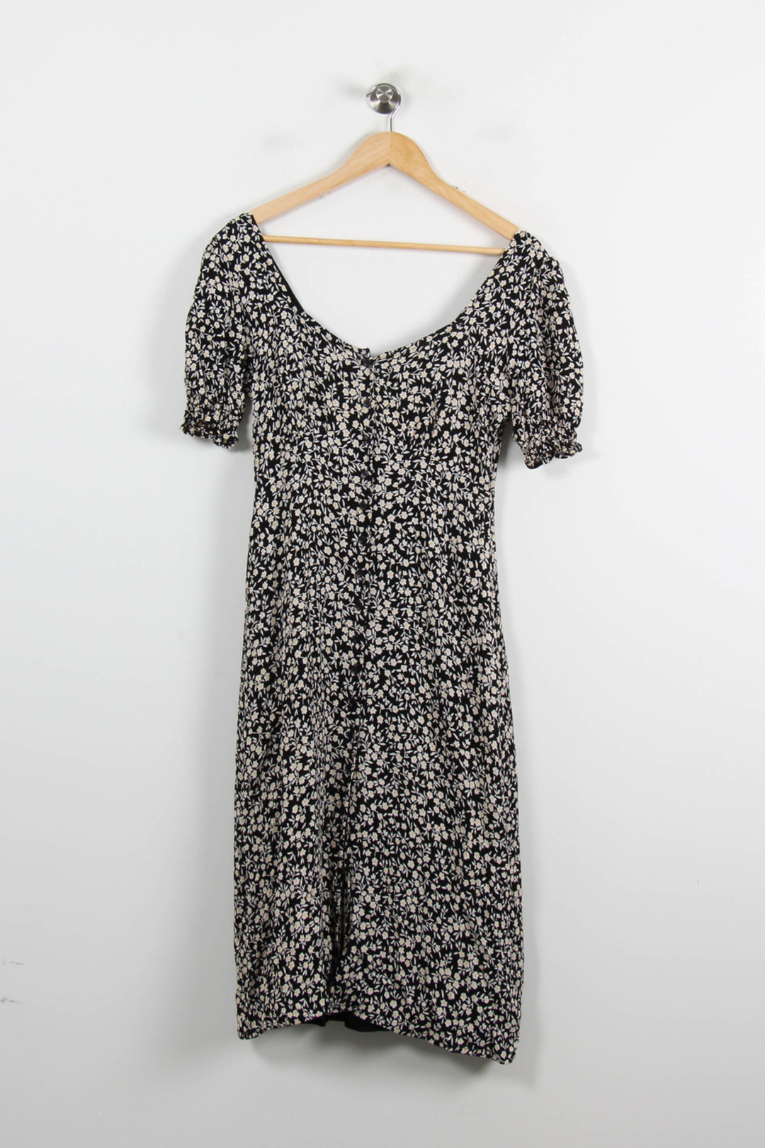 Robe Fleurie Noire et Blanche - Taille S/36 de la marque Petite Mendigote | PARAD70140 - Vendu par Paradigme - Image 4