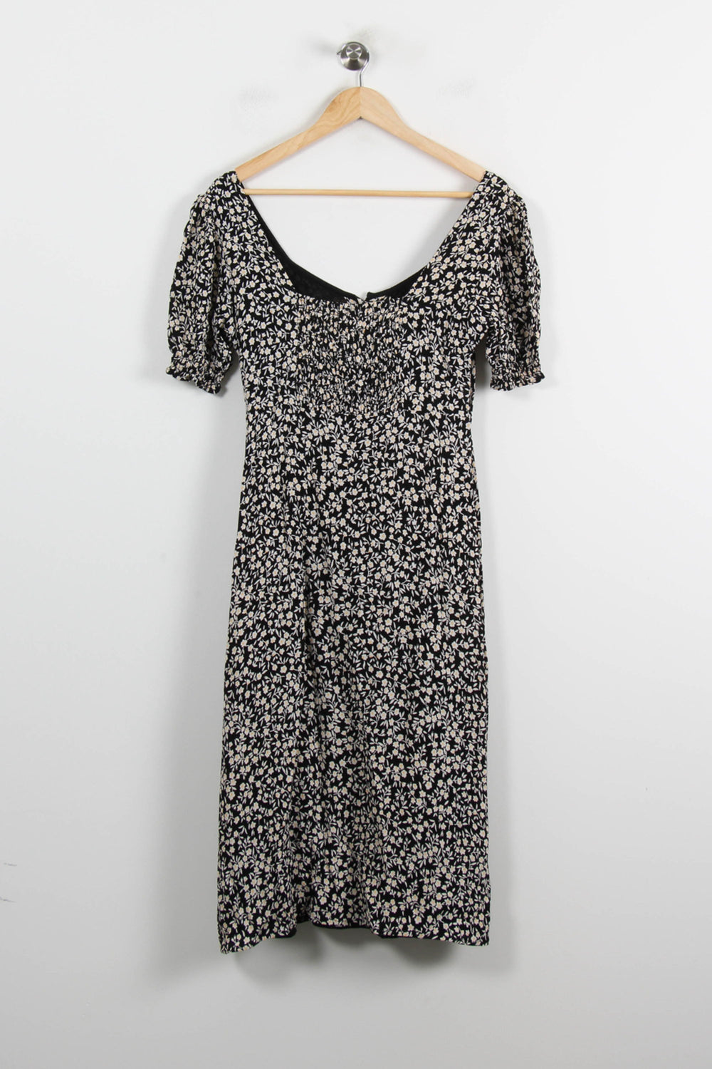 Robe Fleurie Noire et Blanche - Taille S/36 de la marque Petite Mendigote | PARAD70140 - Vendu par Paradigme - Image 2
