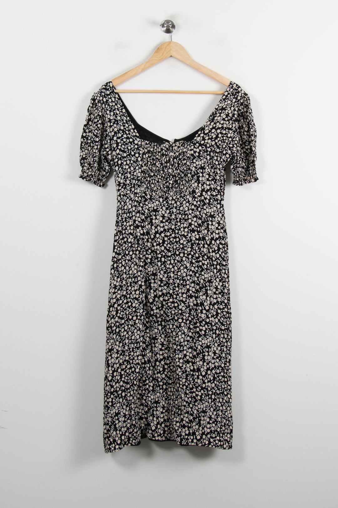 Robe Fleurie Noire et Blanche - Taille S/36 de la marque Petite Mendigote | PARAD70140 - Vendu par Paradigme - Image 2