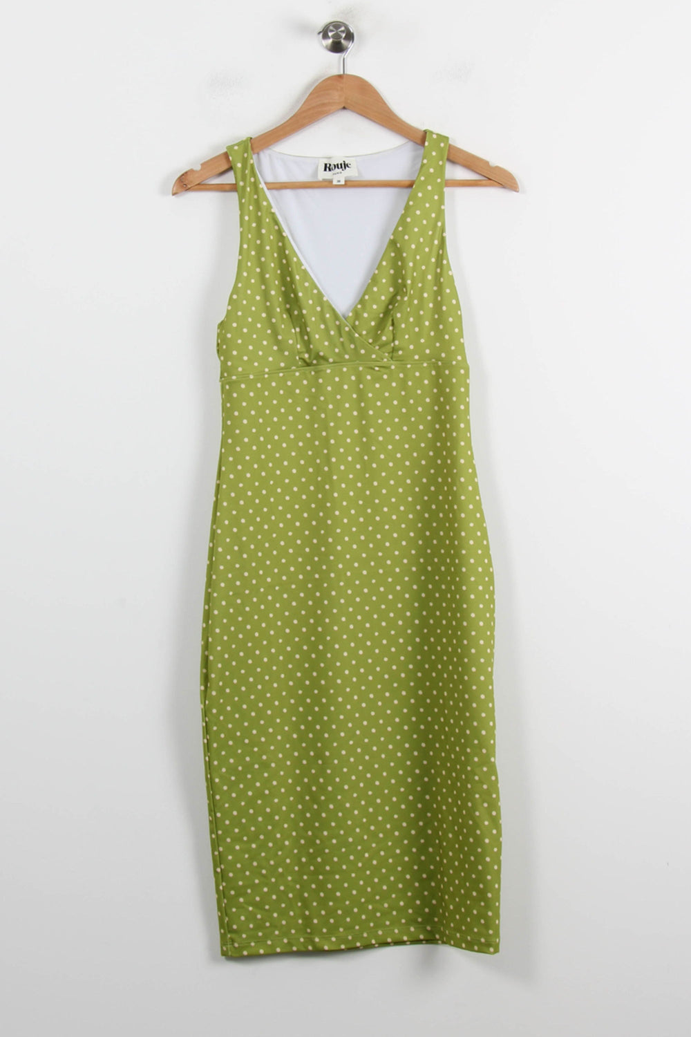 Robe Courte Verte à Pois Blancs - Taille M/38 de la marque Rouje | PARAD70141 - Vendu par Paradigme - Image 2