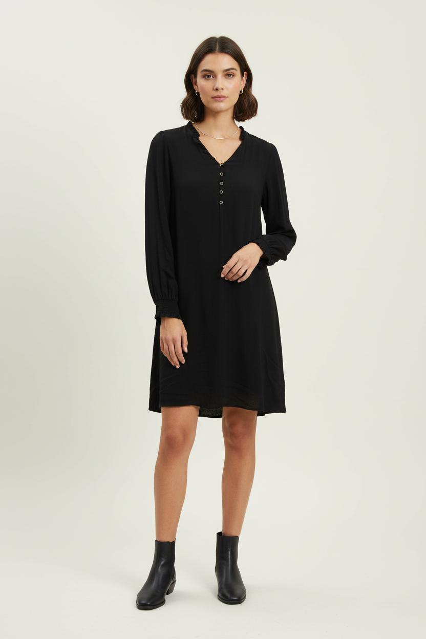 Robe Chemise Noire - Taille S/36 de la marque Maison 123 | PARAD70142 - Vendu par Paradigme - Image 1