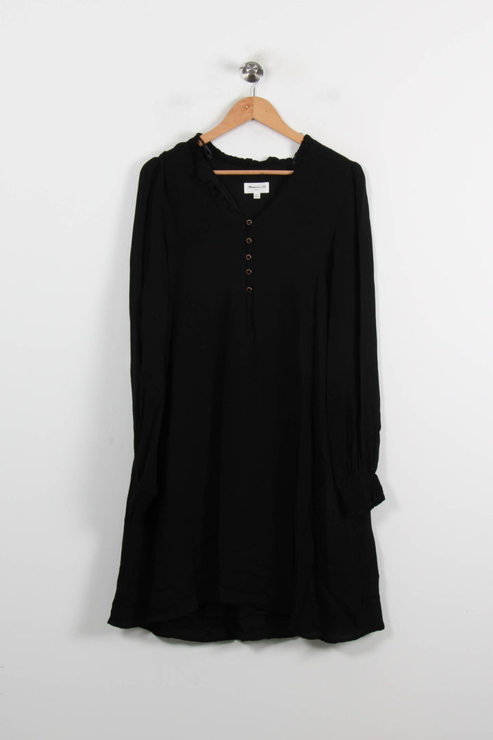Robe Chemise Noire - Taille S/36 de la marque Maison 123 | PARAD70142 - Vendu par Paradigme - Image 2