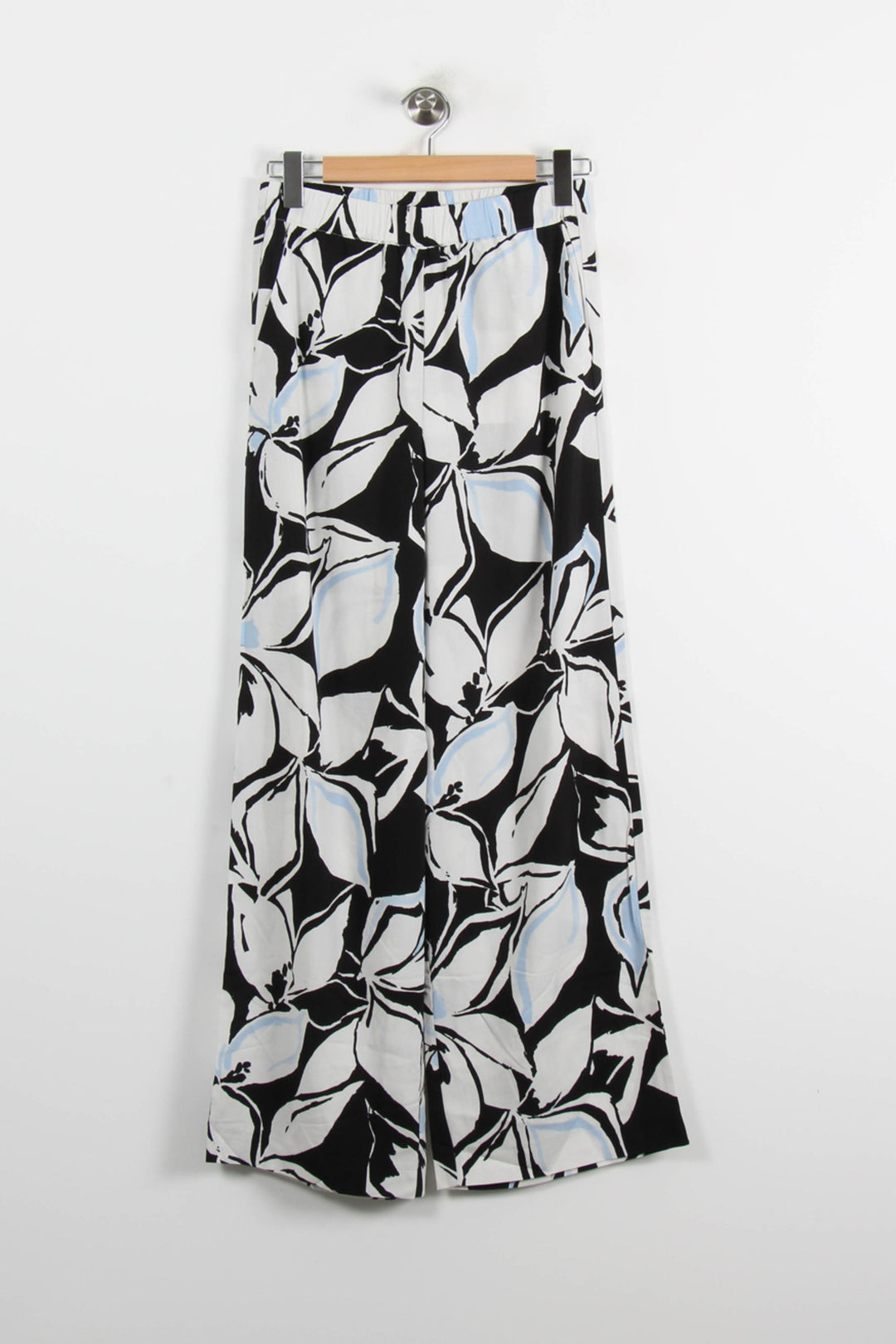 Pantalon Large Noir et Blanc - Taille S/36 de la marque Caroll | PARAD70144 - Vendu par Paradigme - Image 2