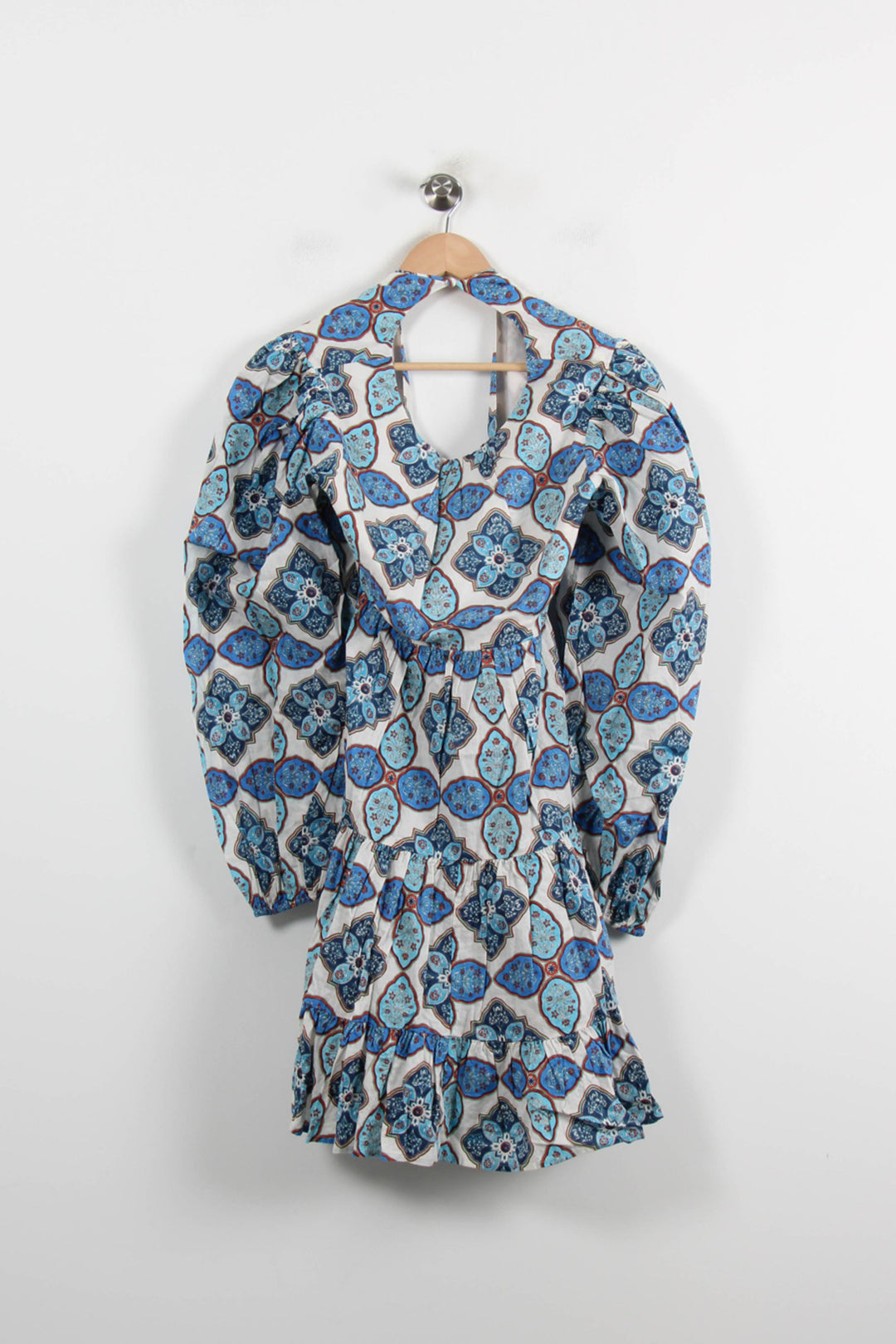 Robe Courte Bleu et Blanc - Taille M/38 de la marque Claudie Pierlot | PARAD70146 - Vendu par Paradigme - Image 4