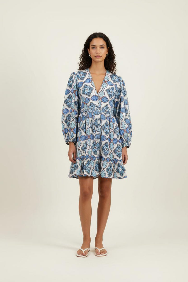 Robe Courte Bleu et Blanc - Taille M/38 de la marque Claudie Pierlot | PARAD70146 - Vendu par Paradigme - Image 1