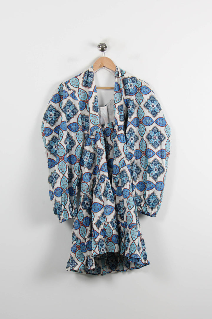 Robe Courte Bleu et Blanc - Taille M/38 de la marque Claudie Pierlot | PARAD70146 - Vendu par Paradigme - Image 2