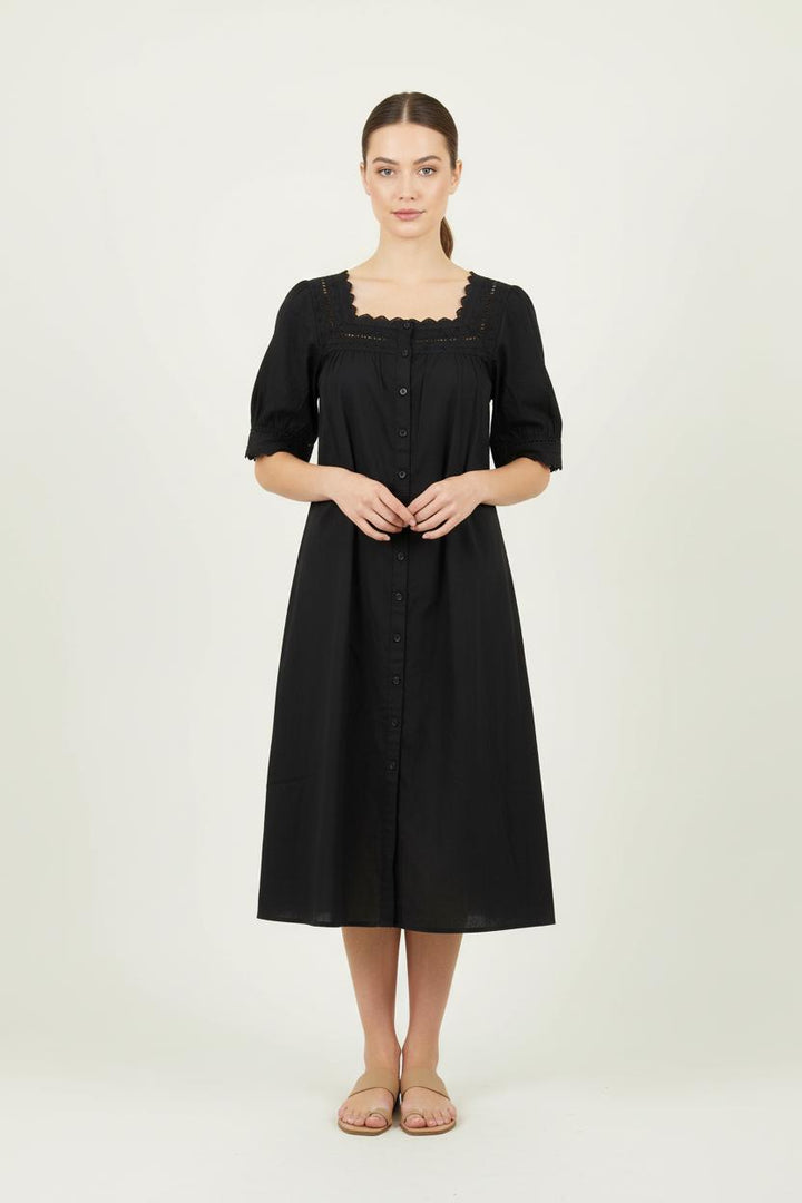 Robe Boutonnée Noire - Taille XS/34 de la marque Maison 123 | PARAD70147 - Vendu par Paradigme - Image 1