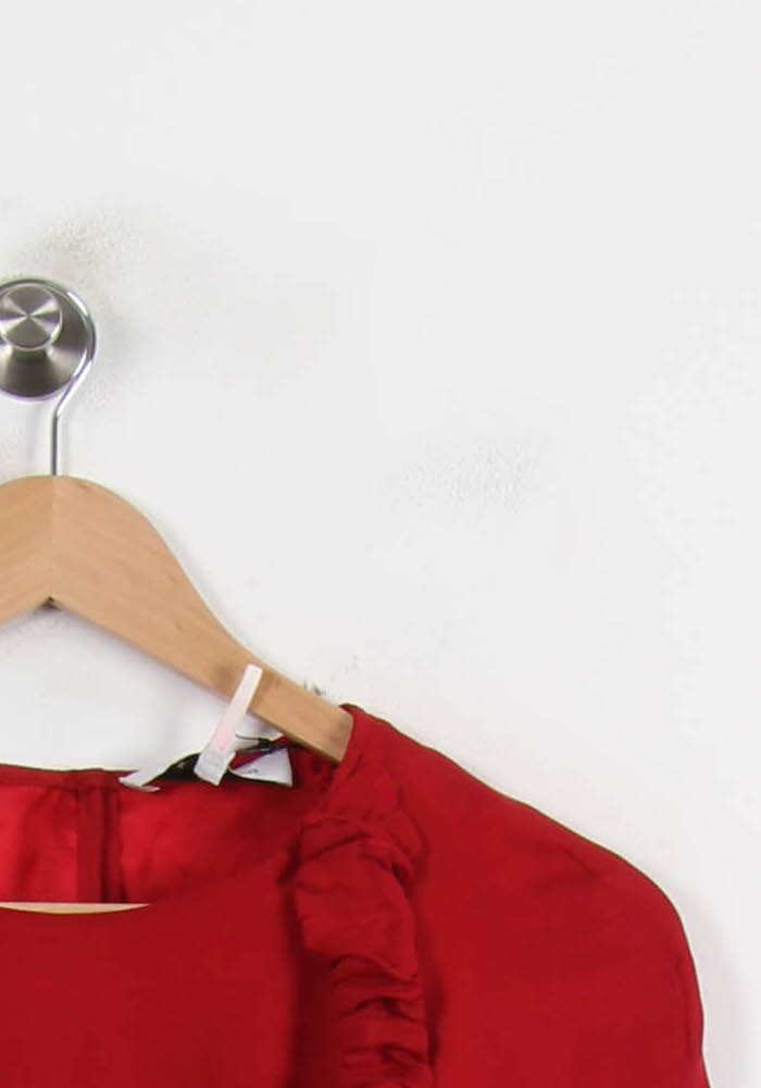 Blouse Rouge - Taille S/36 de la marque Sandro | PARAD70154 - Vendu par Paradigme - Image 3