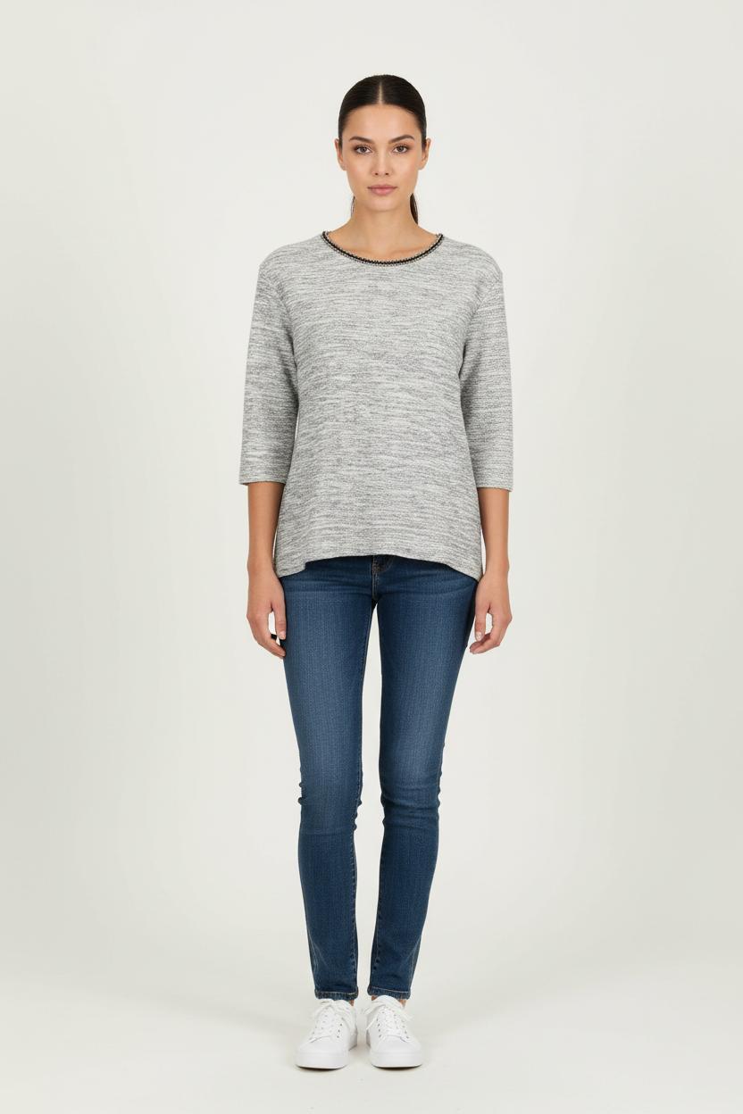 Pull Gris - Taille M/38 de la marque One Step | PARAD70155 - Vendu par Paradigme - Image 1