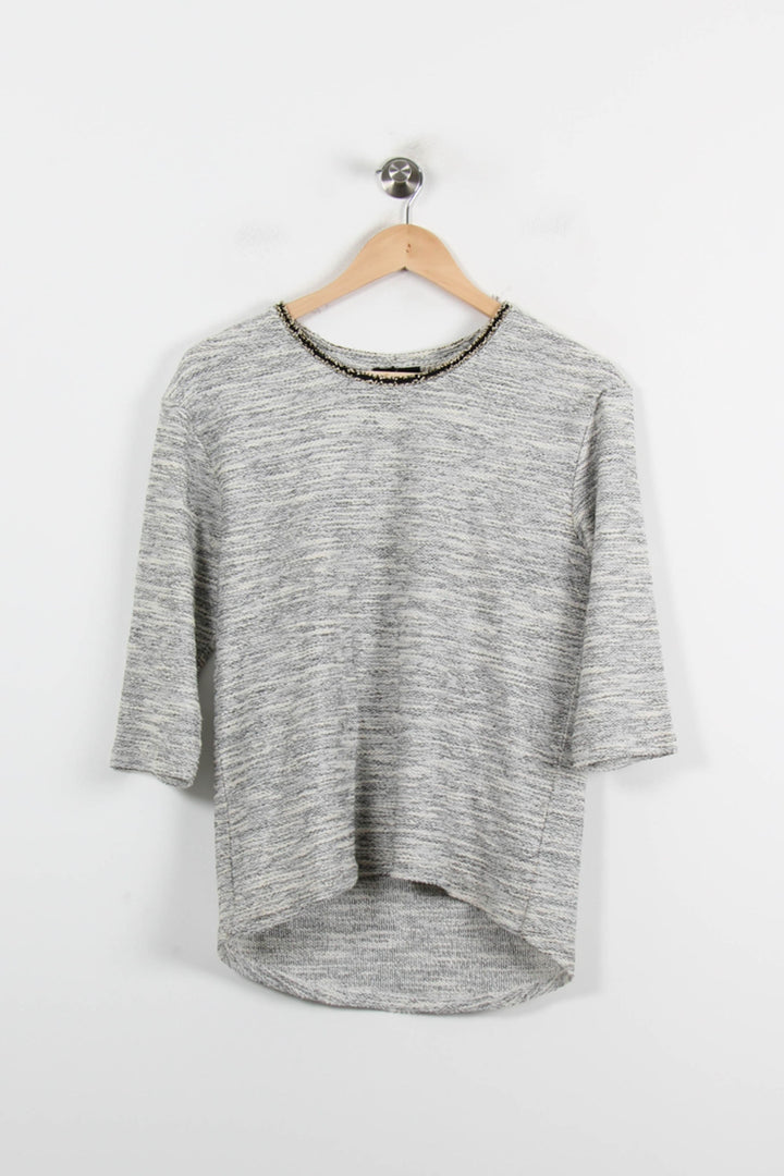 Pull Gris - Taille M/38 de la marque One Step | PARAD70155 - Vendu par Paradigme - Image 2