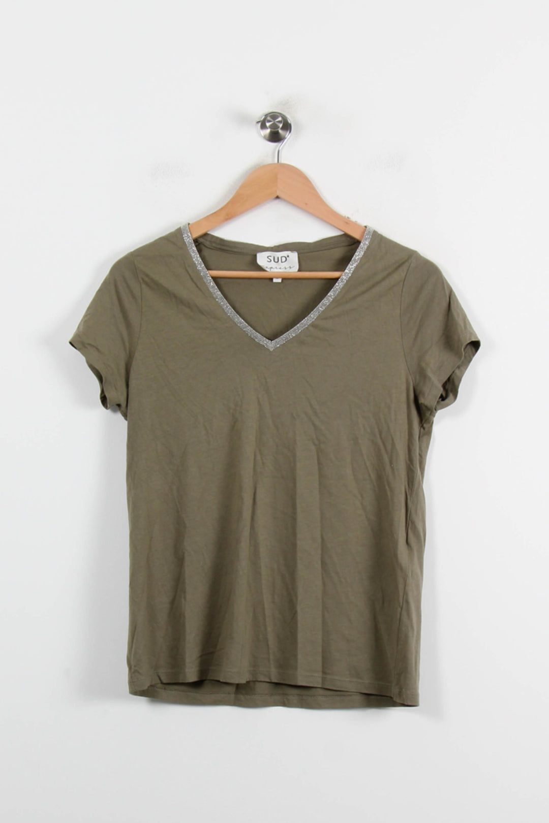 Tee-shirt Vert - Taille M/38 de la marque Sud express | PARAD70158 - Vendu par Paradigme - Image 2
