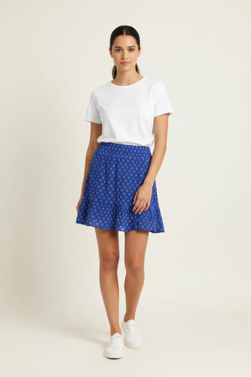 Jupe Courte Bleue - Taille XL/42 de la marque Maison 123 | PARAD70164 - Vendu par Paradigme - Image 1