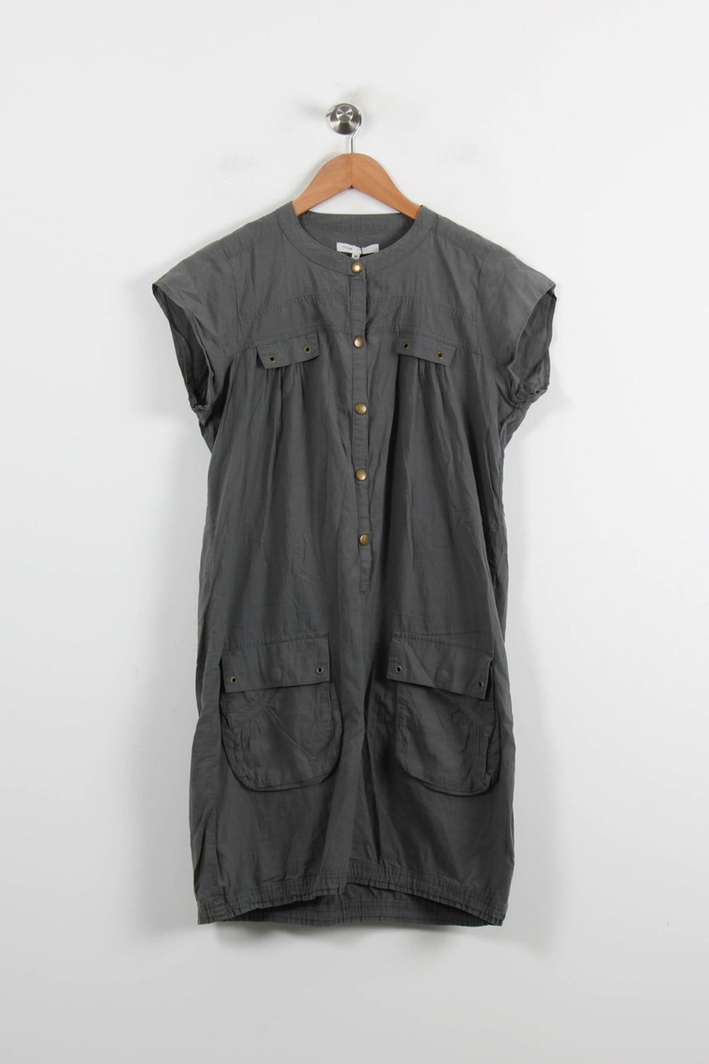 Robe Chemise Grise - Taille M/38 de la marque Maje | PARAD70168 - Vendu par Paradigme - Image 2