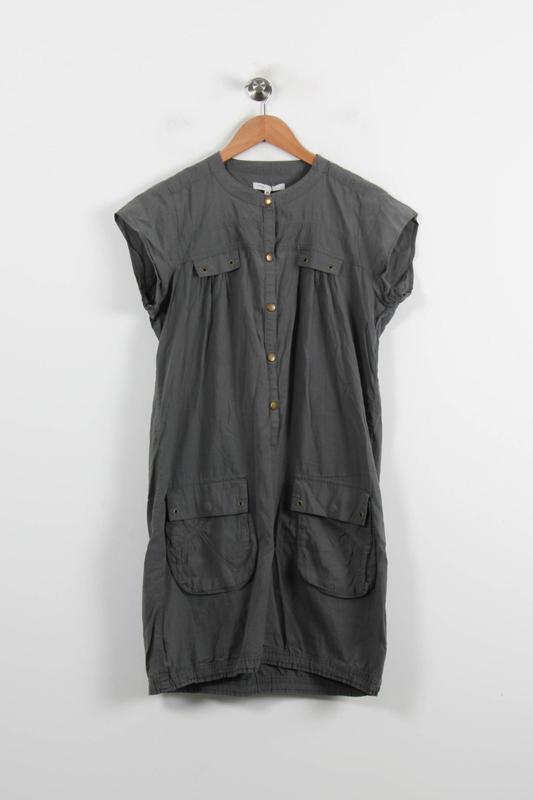 Robe Chemise Grise - Taille M/38 de la marque Maje | PARAD70168 - Vendu par Paradigme - Image 2