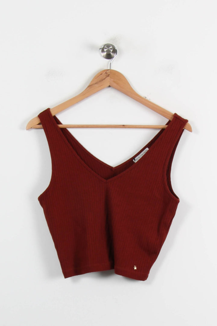 Crop Top Bordeaux - Taille S/36 de la marque Des petits hauts | PARAD70172 - Vendu par Paradigme - Image 2