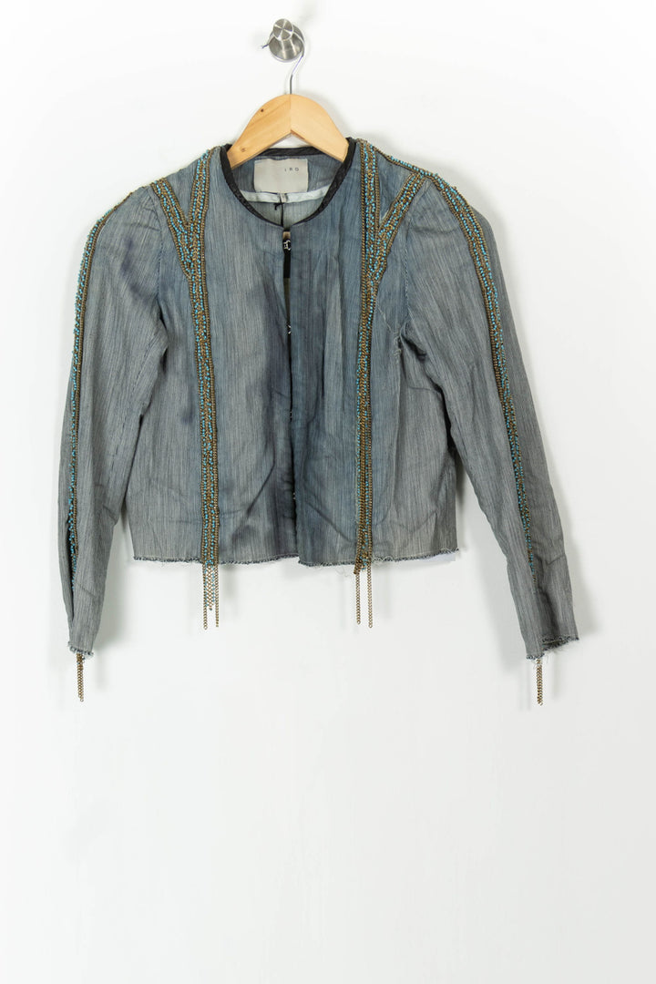 Veste Grise - Taille S/36 de la marque IRO | PARAD70188 - Vendu par Paradigme - Image 2