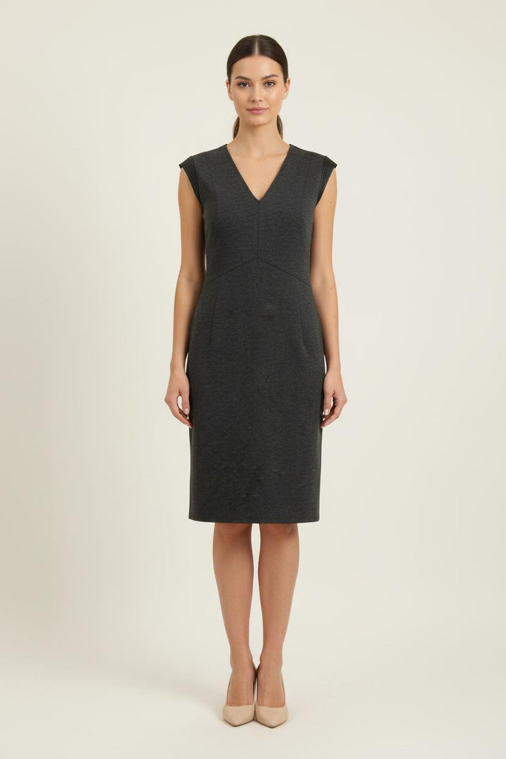 Robe Midi Grise - Taille S/36 de la marque Sandro | PARAD70204 - Vendu par Paradigme - Image 1