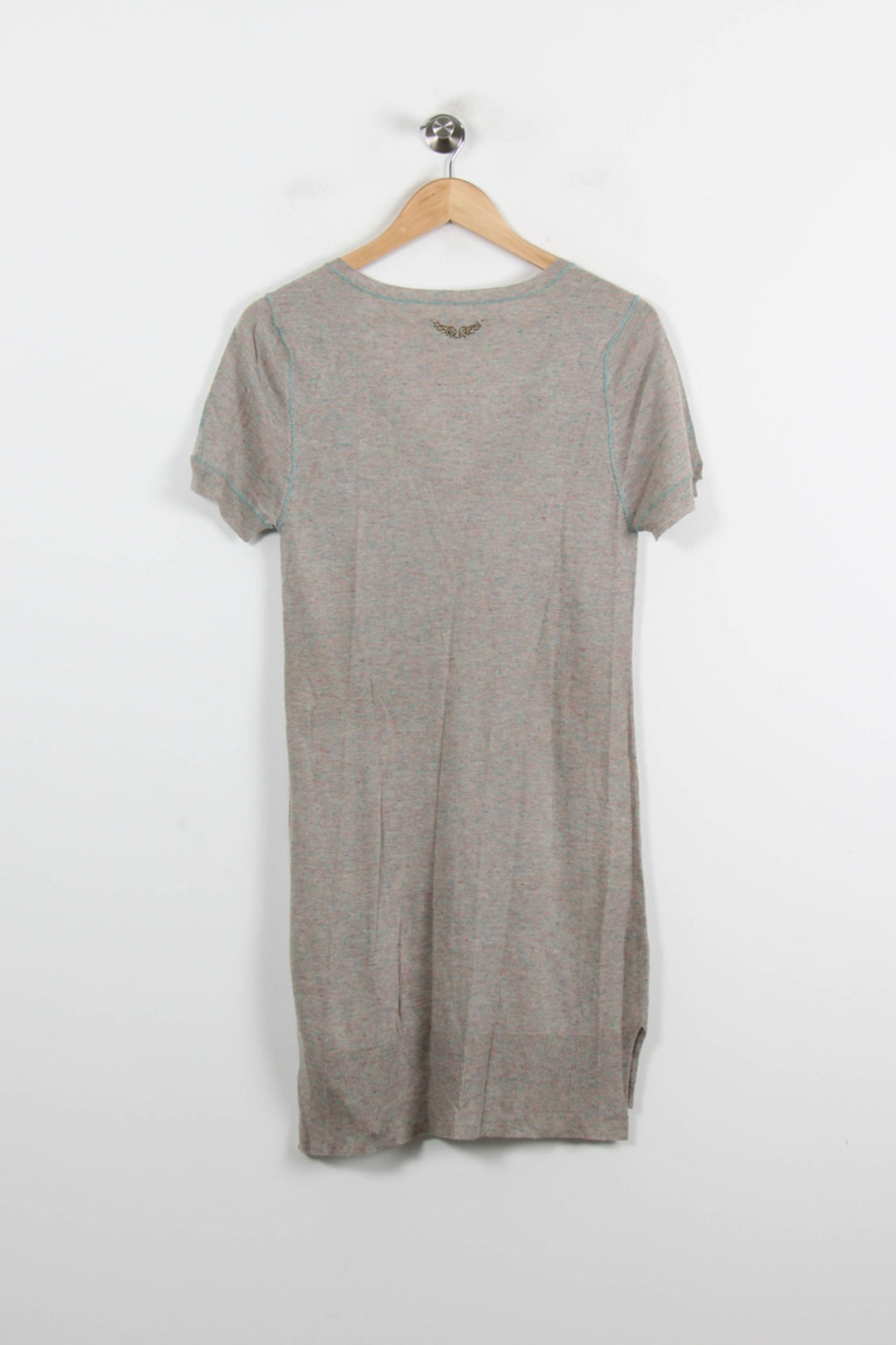 Robe T-shirt Grise - Taille M/38 de la marque Zadig&Voltaire | PARAD70206 - Vendu par Paradigme - Image 4