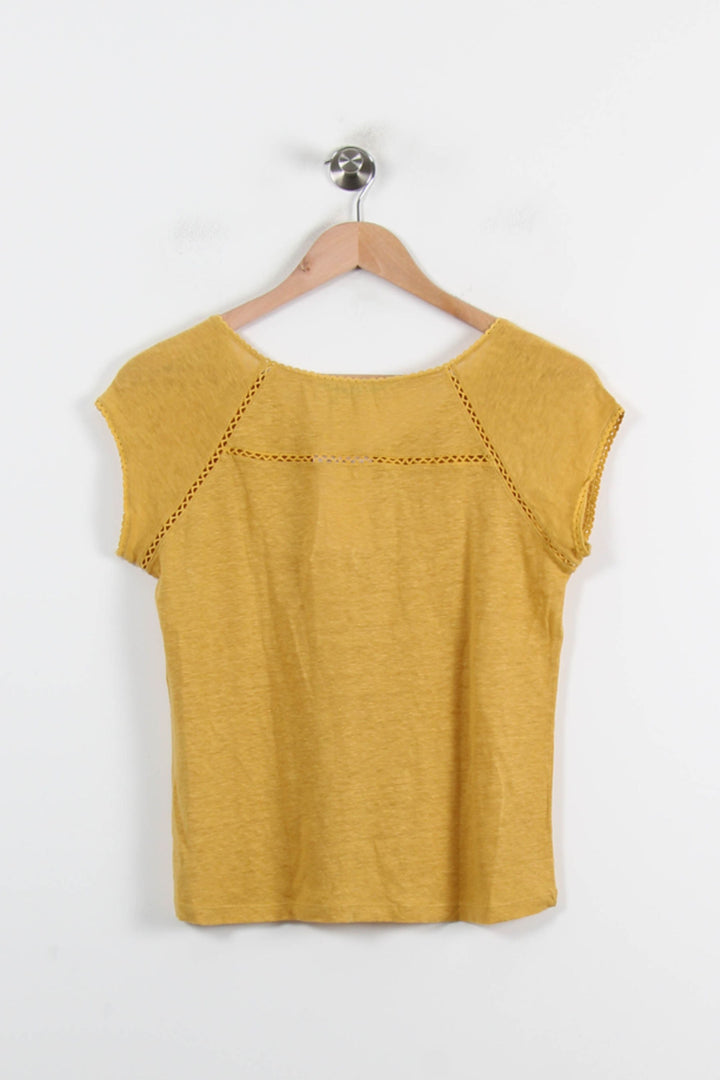 Top Jaune - Taille S/36 de la marque La Fée Maraboutée | PARAD70212 - Vendu par Paradigme - Image 4
