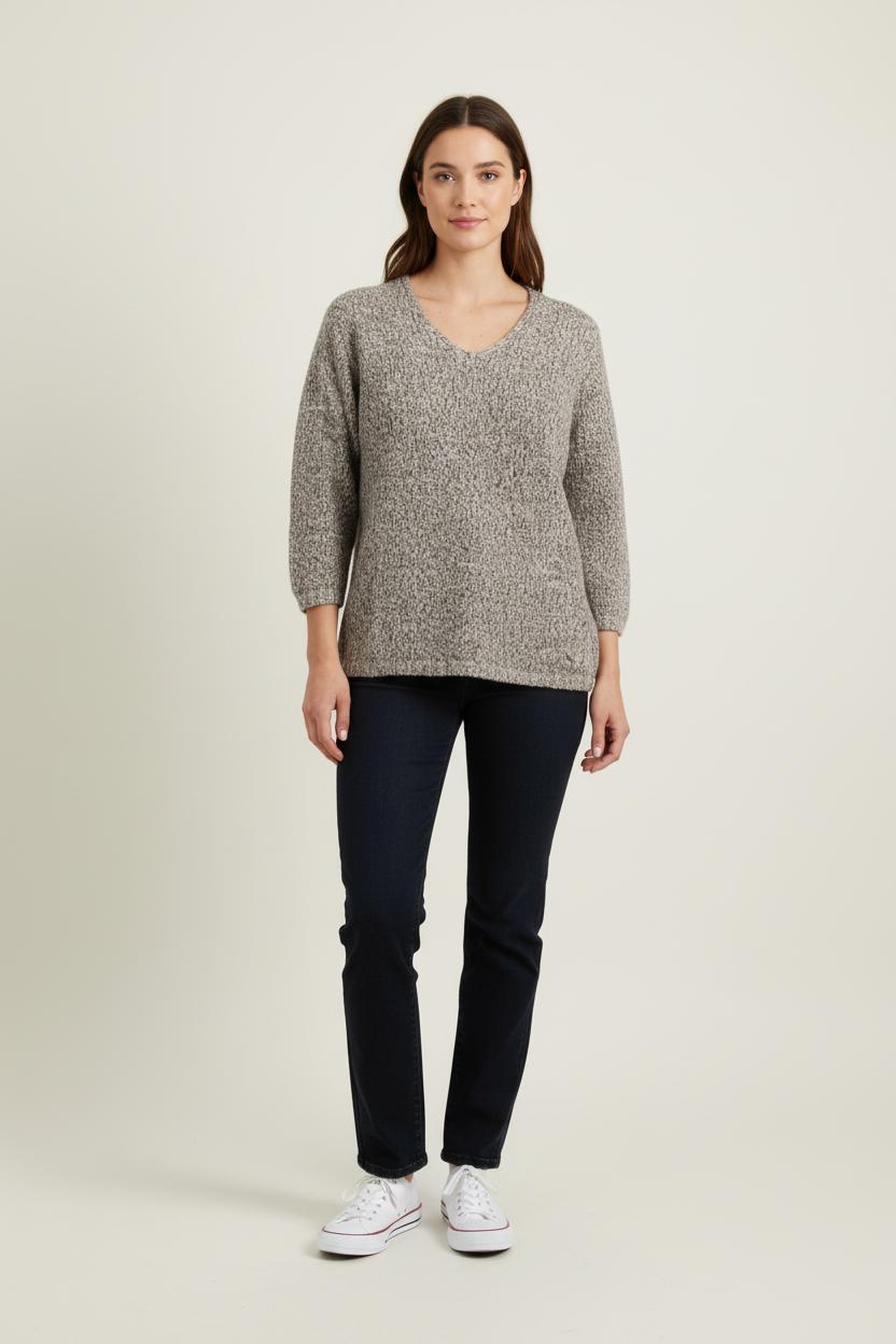 Pull Gris chiné - Taille M/38 de la marque Max Mara | PARAD70213 - Vendu par Paradigme - Image 1