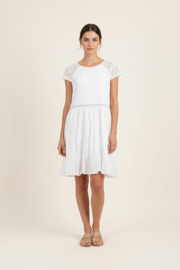 Robe Courte Blanche - Taille L/40 de la marque ba&sh | PARAD70214 - Vendu par Paradigme - Image 1