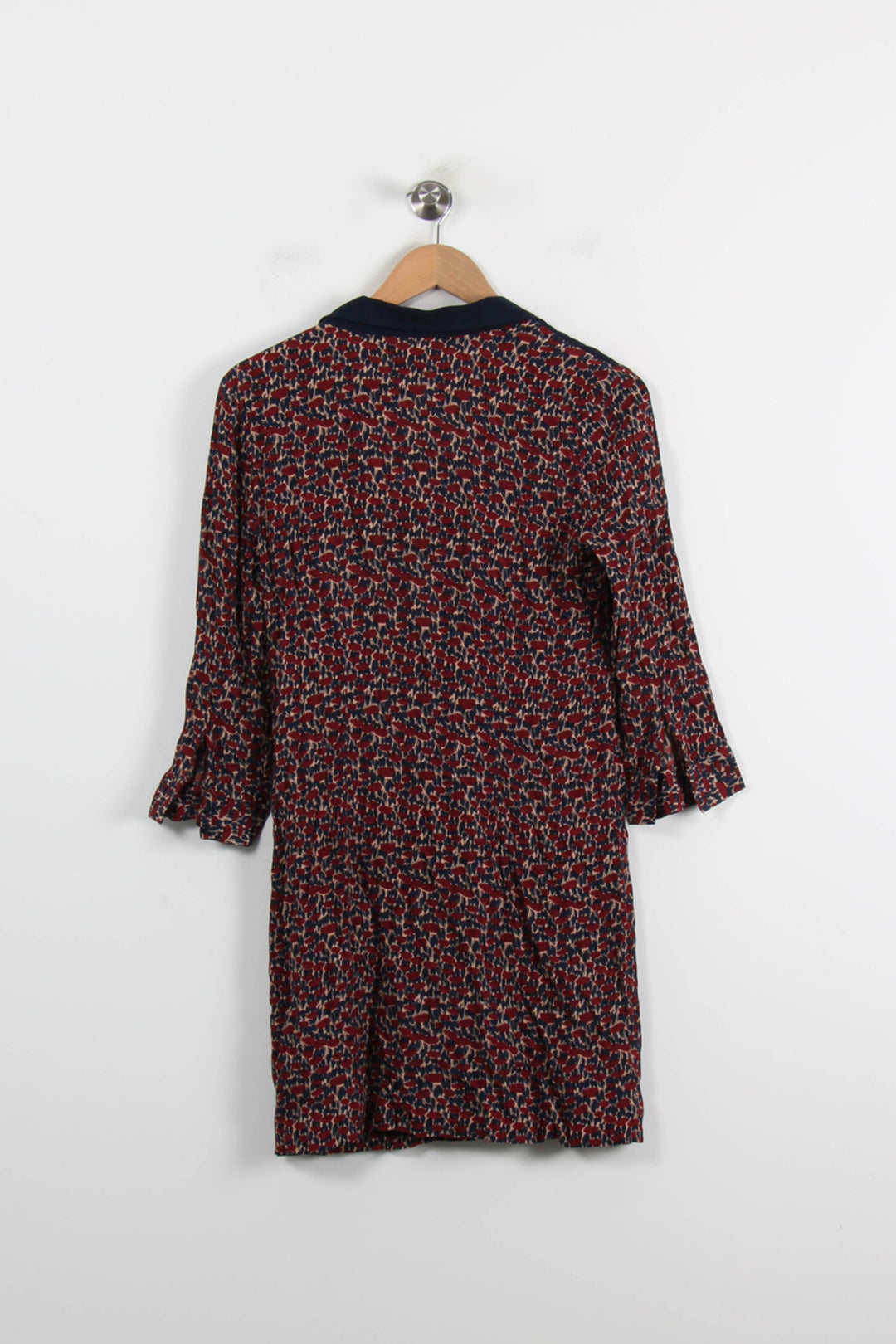Robe Droite Bordeaux et Bleu - Taille S/36 de la marque Stella Forest | PARAD70217 - Vendu par Paradigme - Image 4