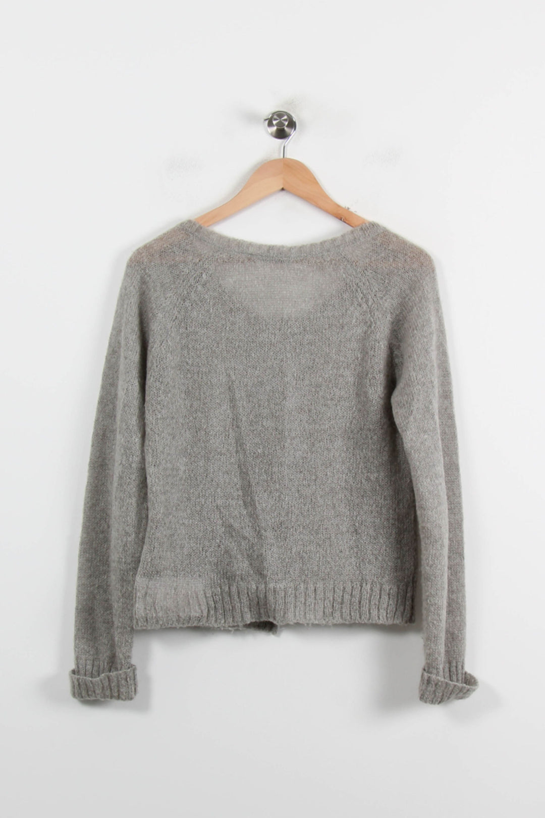 Cardigan Gris - Taille M/38 de la marque American Vintage | PARAD70218 - Vendu par Paradigme - Image 4