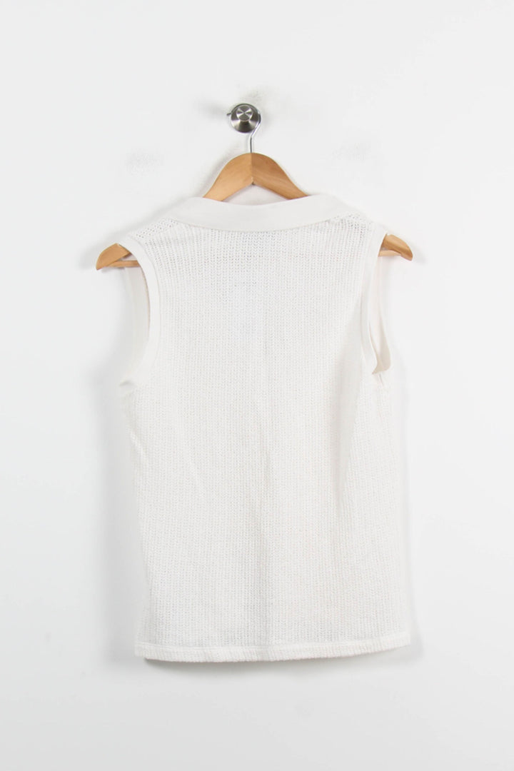 Débardeur Blanc - Taille M/38 de la marque Caroll | PARAD70219 - Vendu par Paradigme - Image 4