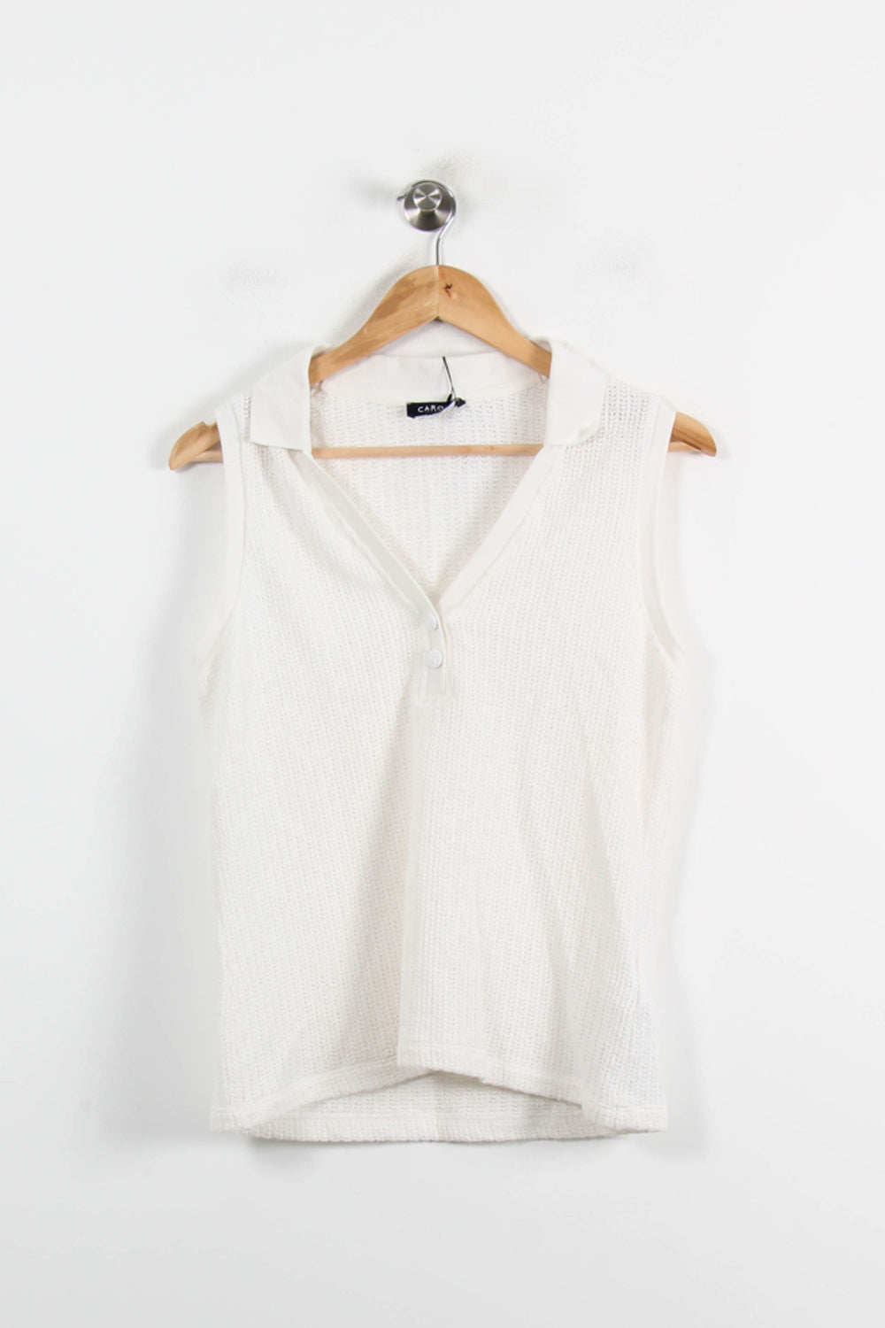 Débardeur Blanc - Taille M/38 de la marque Caroll | PARAD70219 - Vendu par Paradigme - Image 2