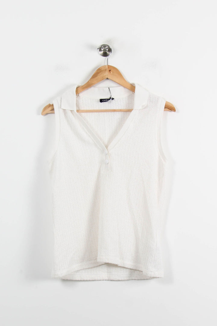 Débardeur Blanc - Taille M/38 de la marque Caroll | PARAD70219 - Vendu par Paradigme - Image 2