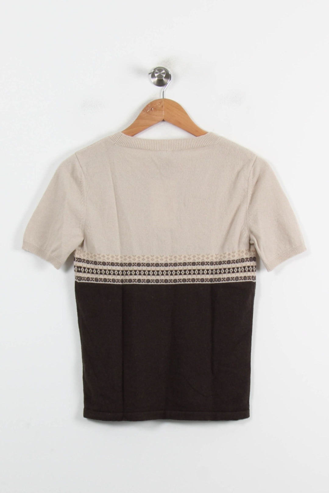 Pull Beige et Marron - Taille M/38 de la marque Weekend Max Mara | PARAD70221 - Vendu par Paradigme - Image 4