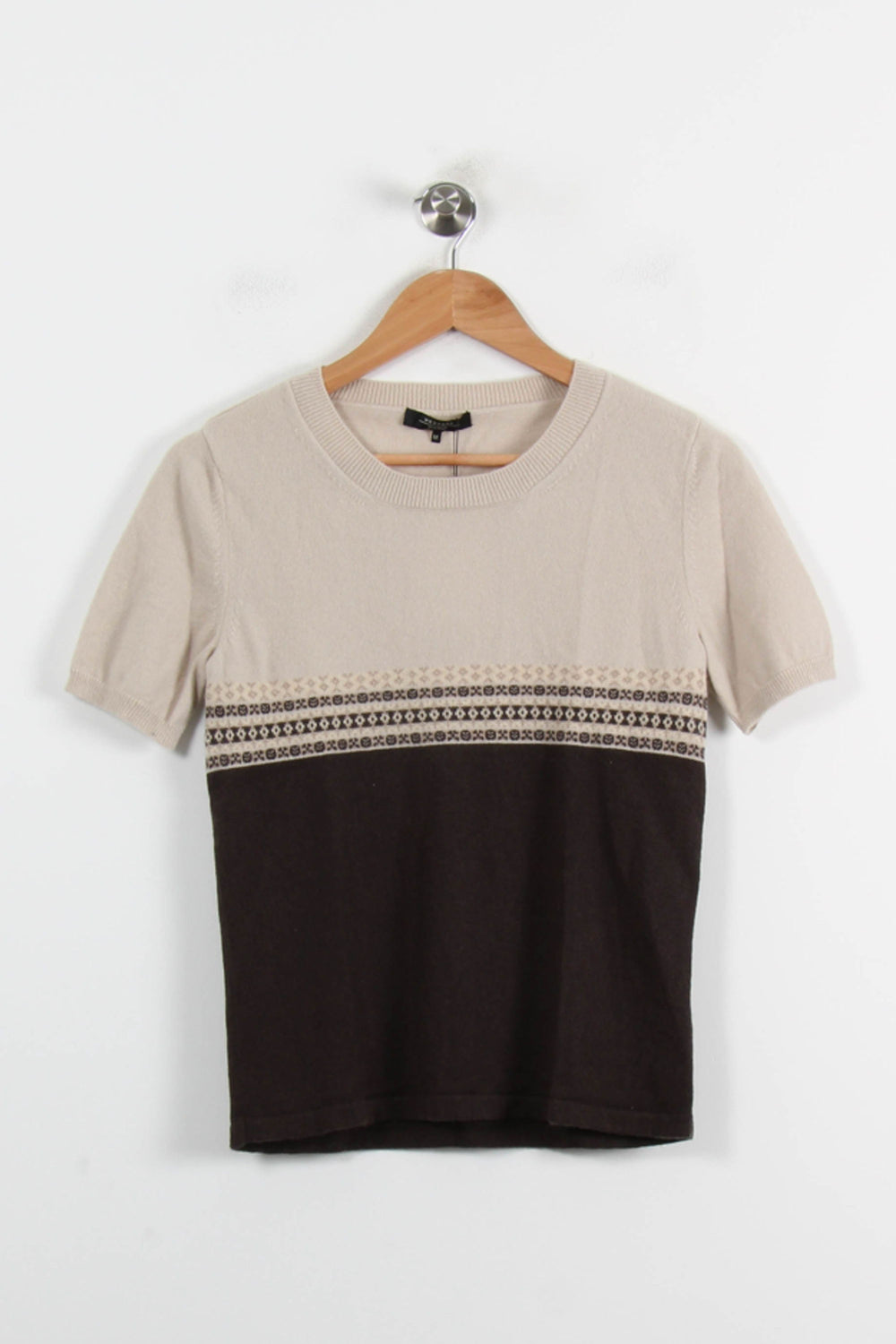 Pull Beige et Marron - Taille M/38 de la marque Weekend Max Mara | PARAD70221 - Vendu par Paradigme - Image 2