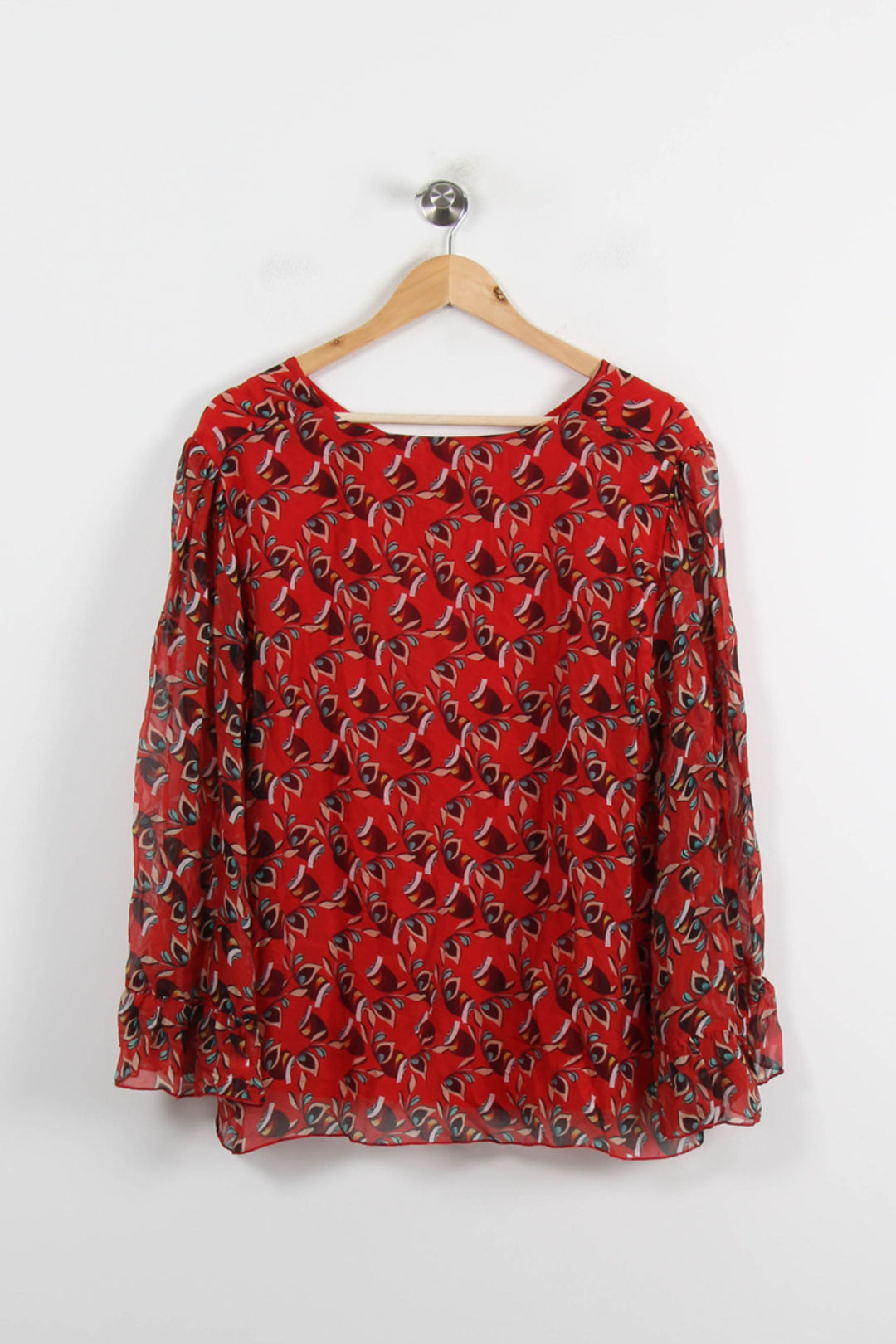 Blouse Rouge - Taille XXXL/46 de la marque La Fée Maraboutée | PARAD70225 - Vendu par Paradigme - Image 4