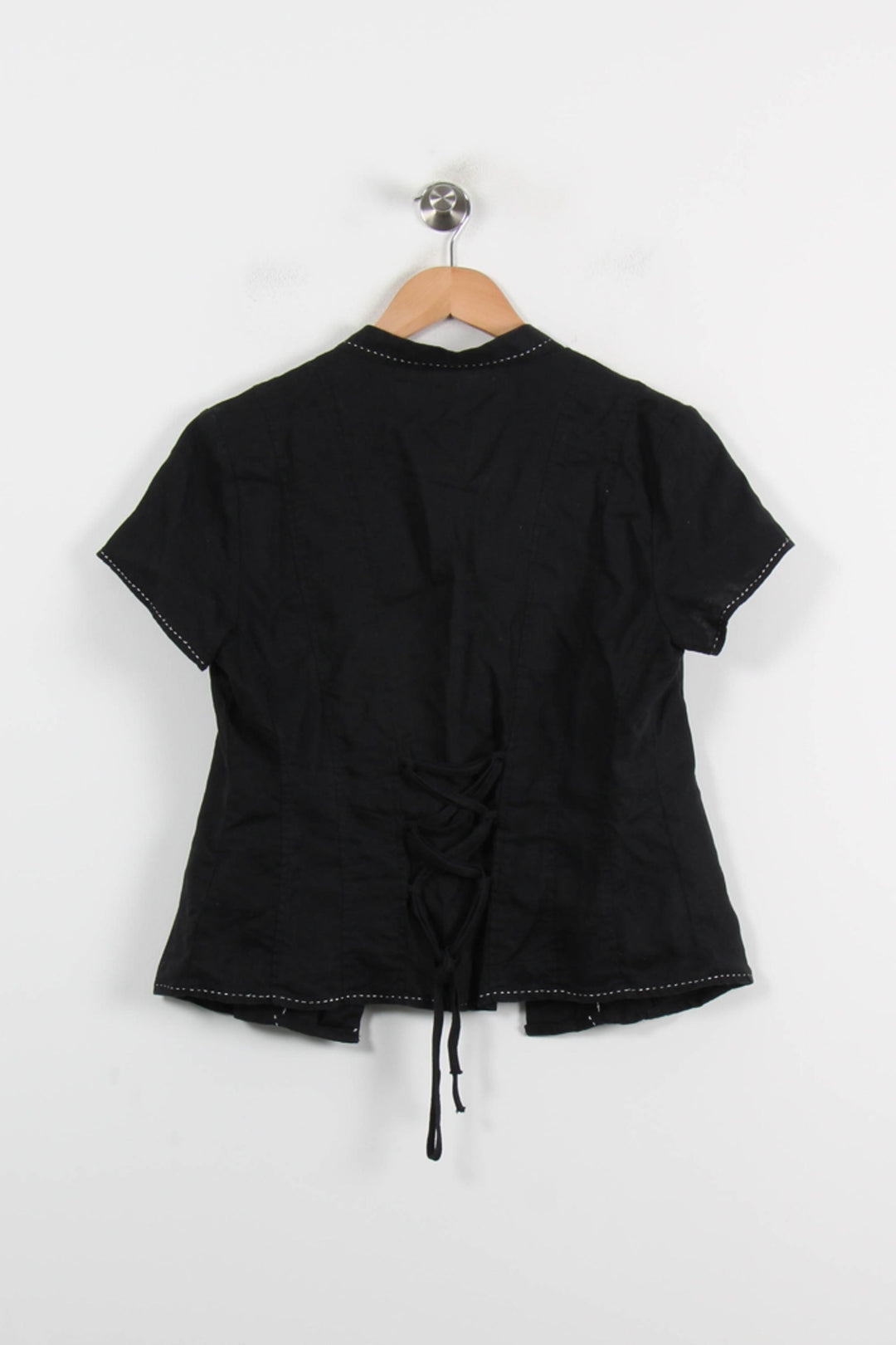 Chemisette Noire - Taille M/38 de la marque Rodier | PARAD70232 - Vendu par Paradigme - Image 4