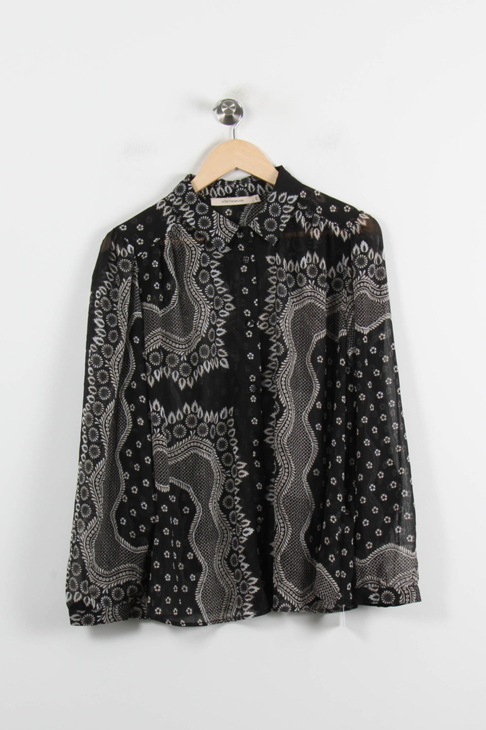 Blouse Noire et Blanche - Taille XXXL/46 de la marque La Fée Maraboutée | PARAD70233 - Vendu par Paradigme - Image 2