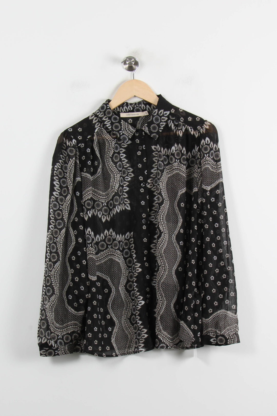 Blouse Noire et Blanche - Taille XXXL/46 de la marque La Fée Maraboutée | PARAD70233 - Vendu par Paradigme - Image 2