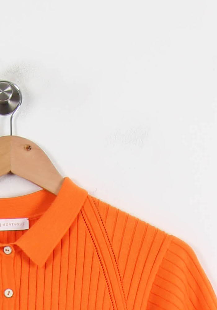 Robe Polo Orange - Taille L/40 de la marque Maison Montagut | PARAD70235 - Vendu par Paradigme - Image 3