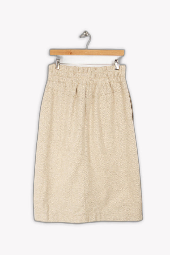 Wool blend herringbone skirt - L/40