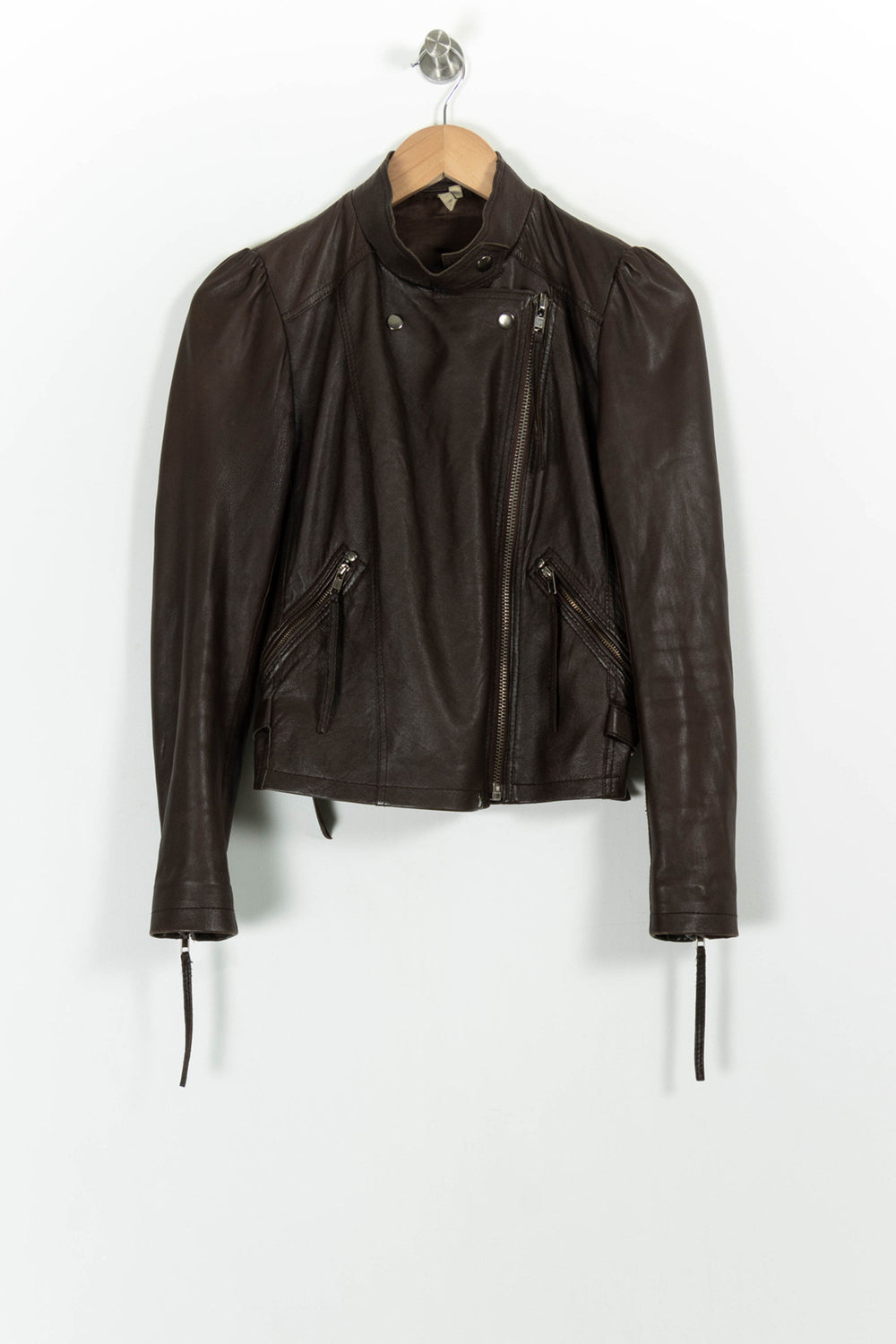 Blouson Cuir Marron - Taille M/38 de la marque IRO | PARAD7070 - Vendu par Paradigme - Image 2