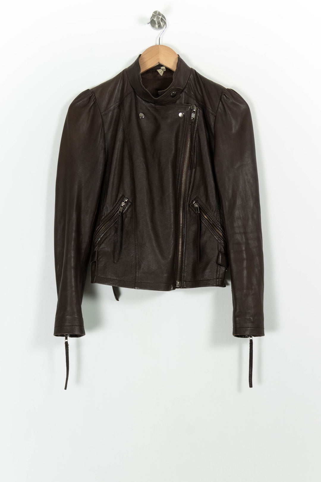 Blouson Cuir Marron - Taille M/38 de la marque IRO | PARAD7070 - Vendu par Paradigme - Image 2