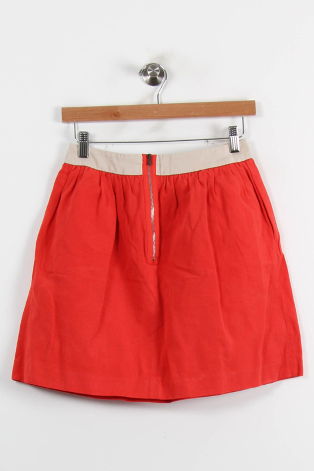 Jupe Courte Rouge et Beige - Taille S/36 de la marque Comptoir des Cotonniers | PARAD71004 - Vendu par Paradigme - Image 4