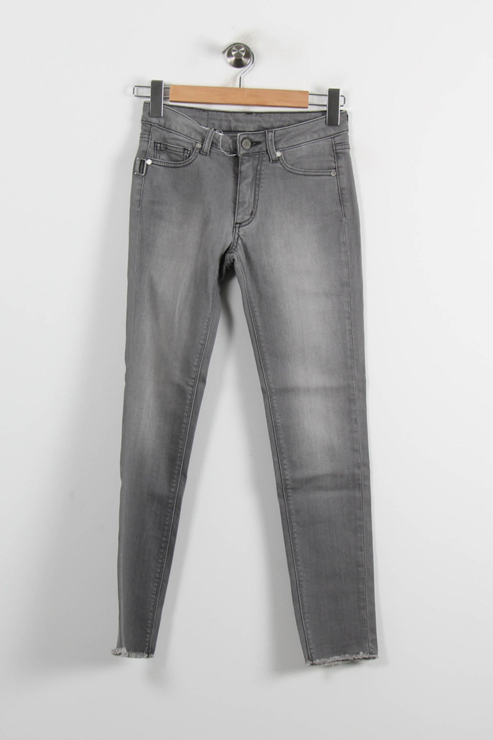 Jean Skinny Gris - Taille XS/34 de la marque Zadig&Voltaire | PARAD71011 - Vendu par Paradigme - Image 2