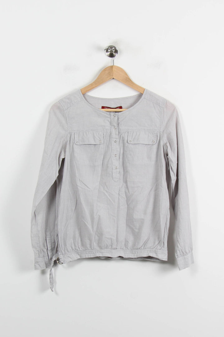 Blouse Grise - Taille S/36 de la marque Comptoir des Cotonniers | PARAD71019 - Vendu par Paradigme - Image 2