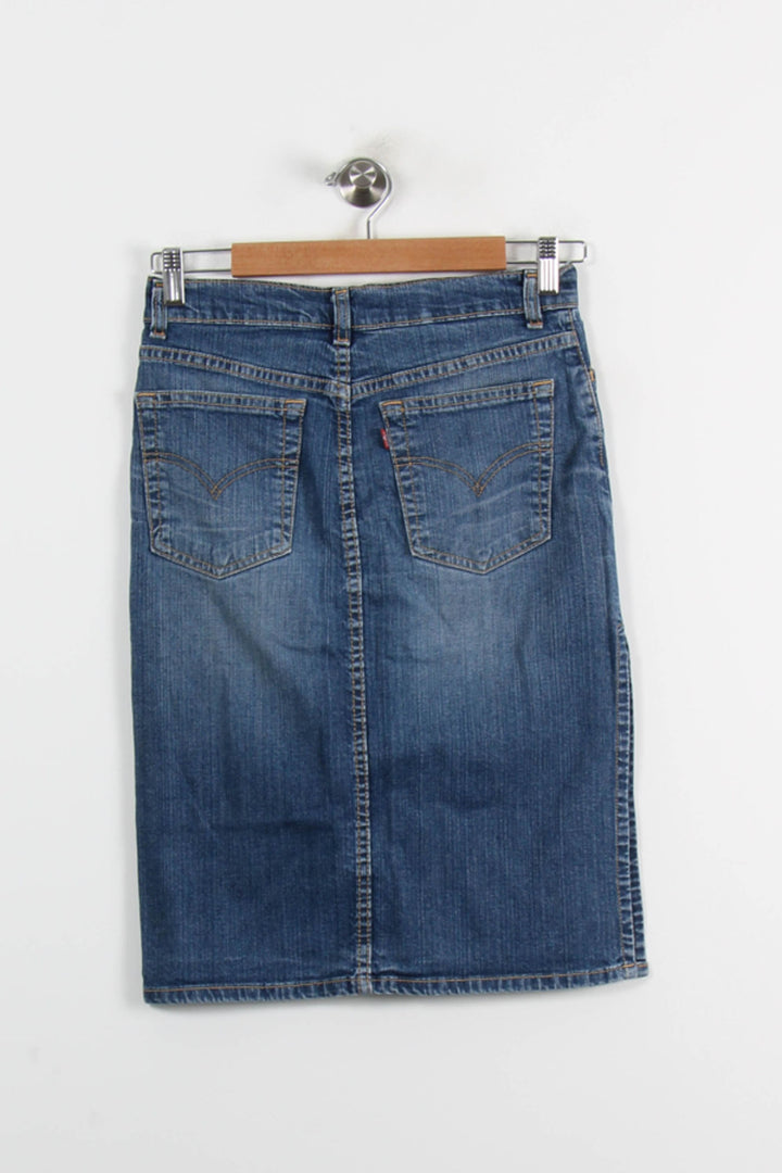 Jupe Longue Bleue - Taille S/36 de la marque Levi's | PARAD71020 - Vendu par Paradigme - Image 4