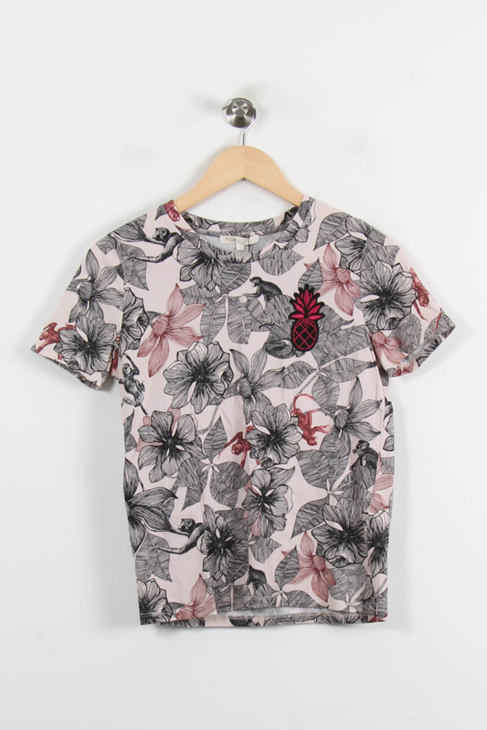 Tee-shirt Rose et Noir - Taille S/36 de la marque Maje | PARAD71021 - Vendu par Paradigme - Image 2