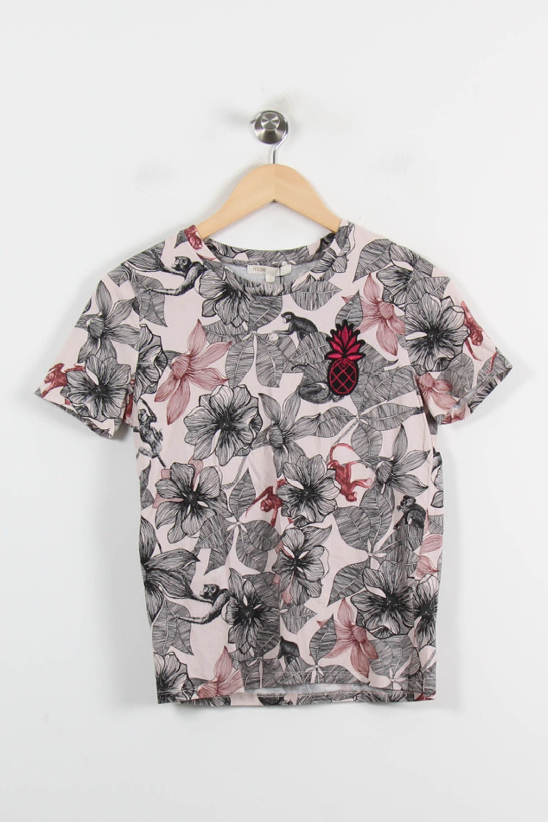 Tee-shirt Rose et Noir - Taille S/36 de la marque Maje | PARAD71021 - Vendu par Paradigme - Image 2